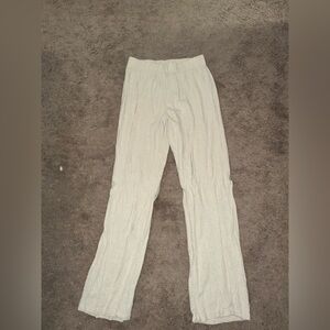 tan linen pants